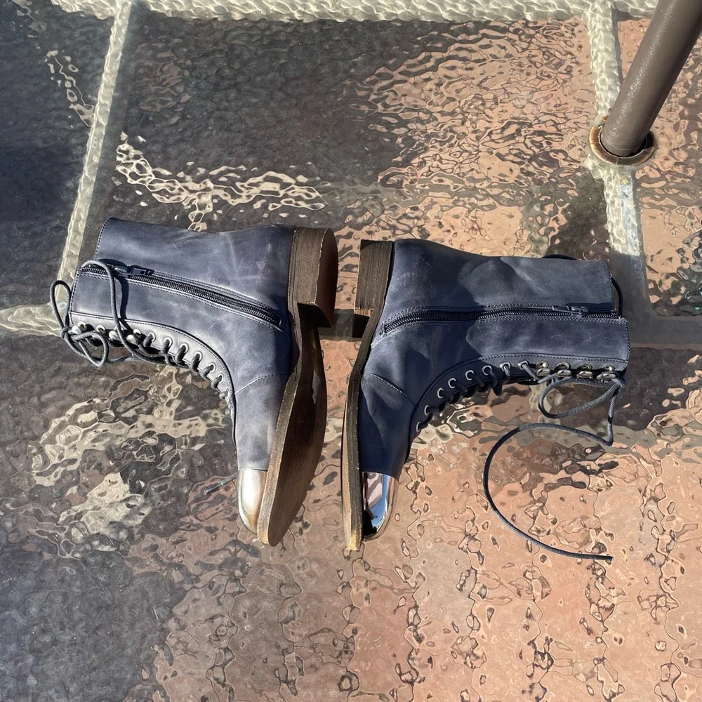 Jeffrey Campbell Zorro Leather Boots Size 6 - Picture 11 of 16